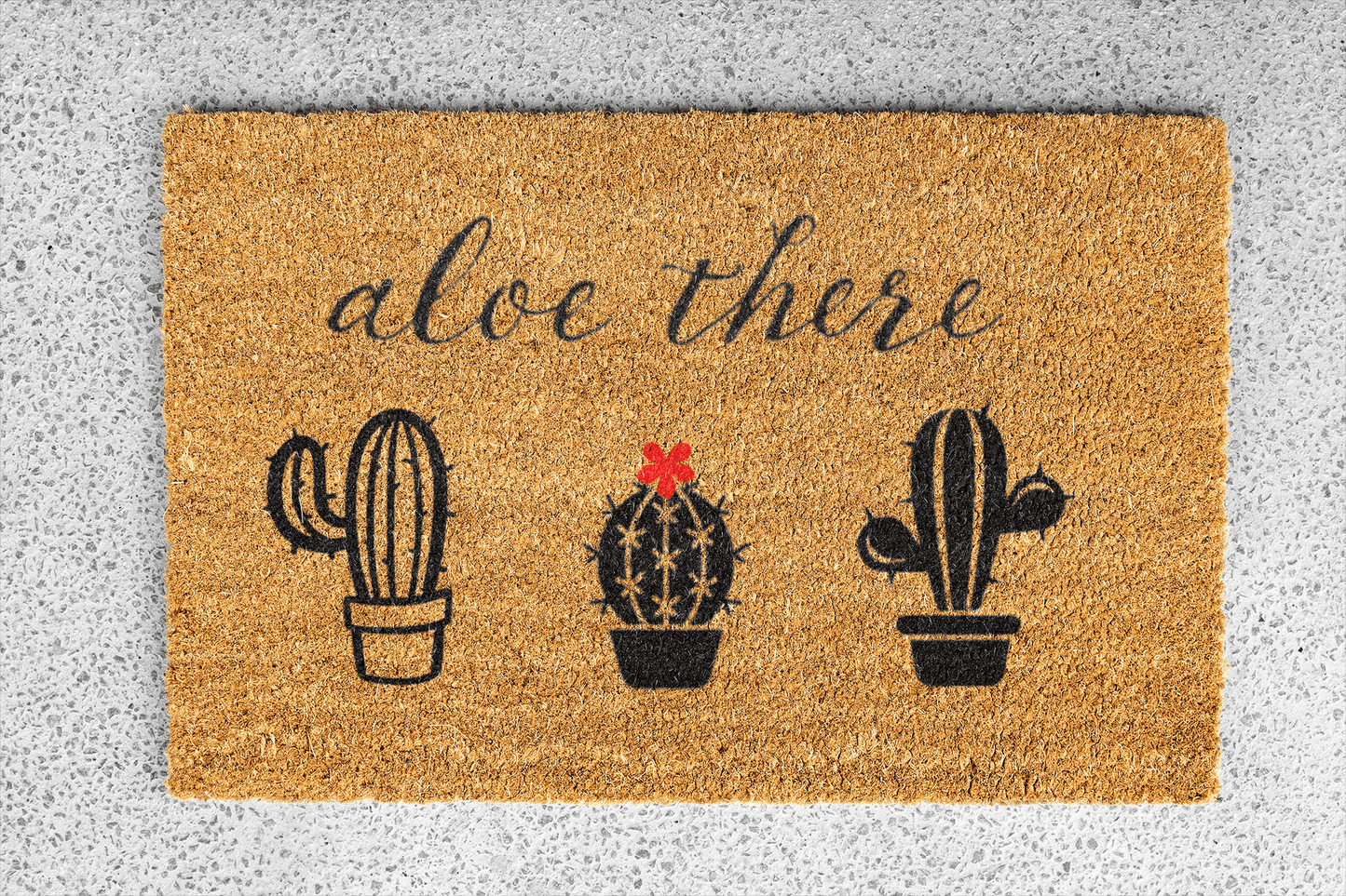 Personalized coir doormat handmade by Coco Matty.