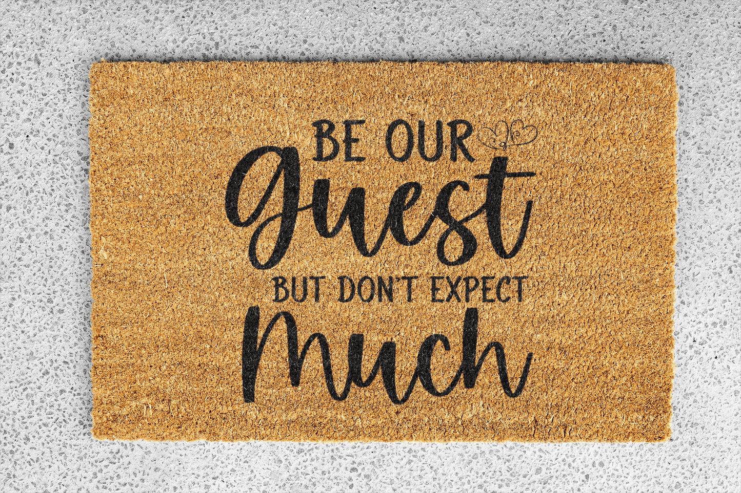 Personalized coir doormat handmade by Coco Matty.