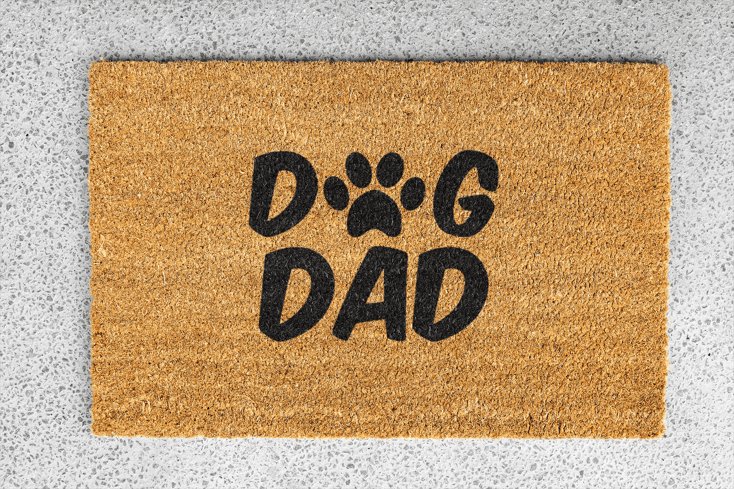 Personalized coir doormat handmade by Coco Matty.