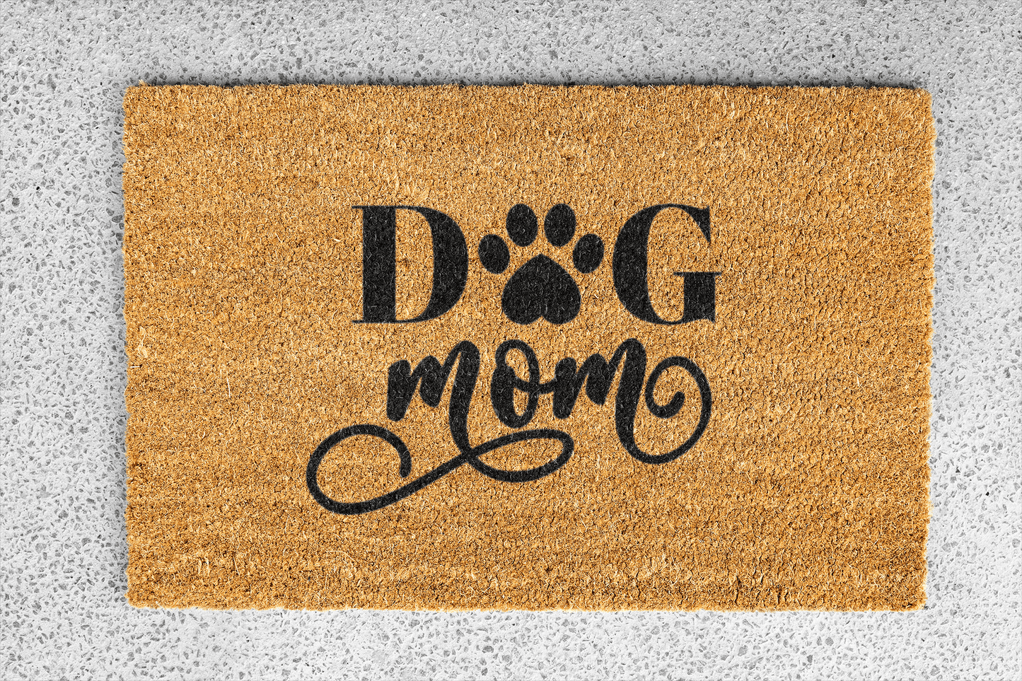 Personalized coir doormat handmade by Coco Matty.