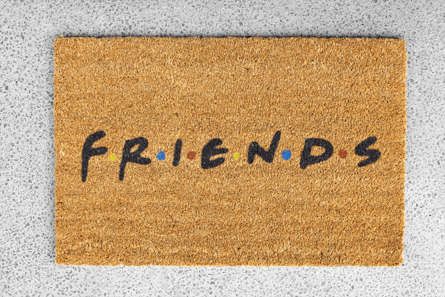 Personalized coir doormat handmade by Coco Matty.