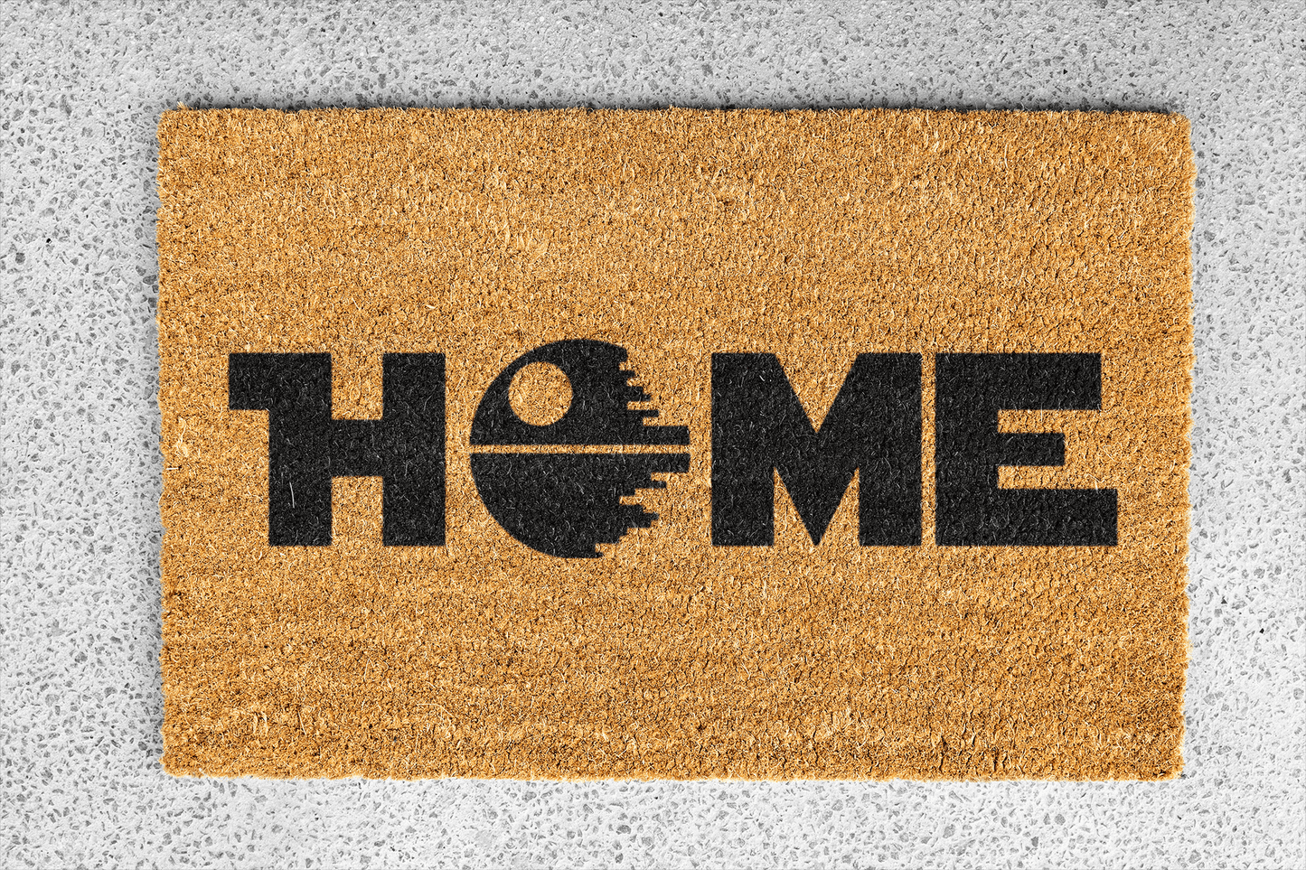 Personalized coir doormat handmade by Coco Matty.