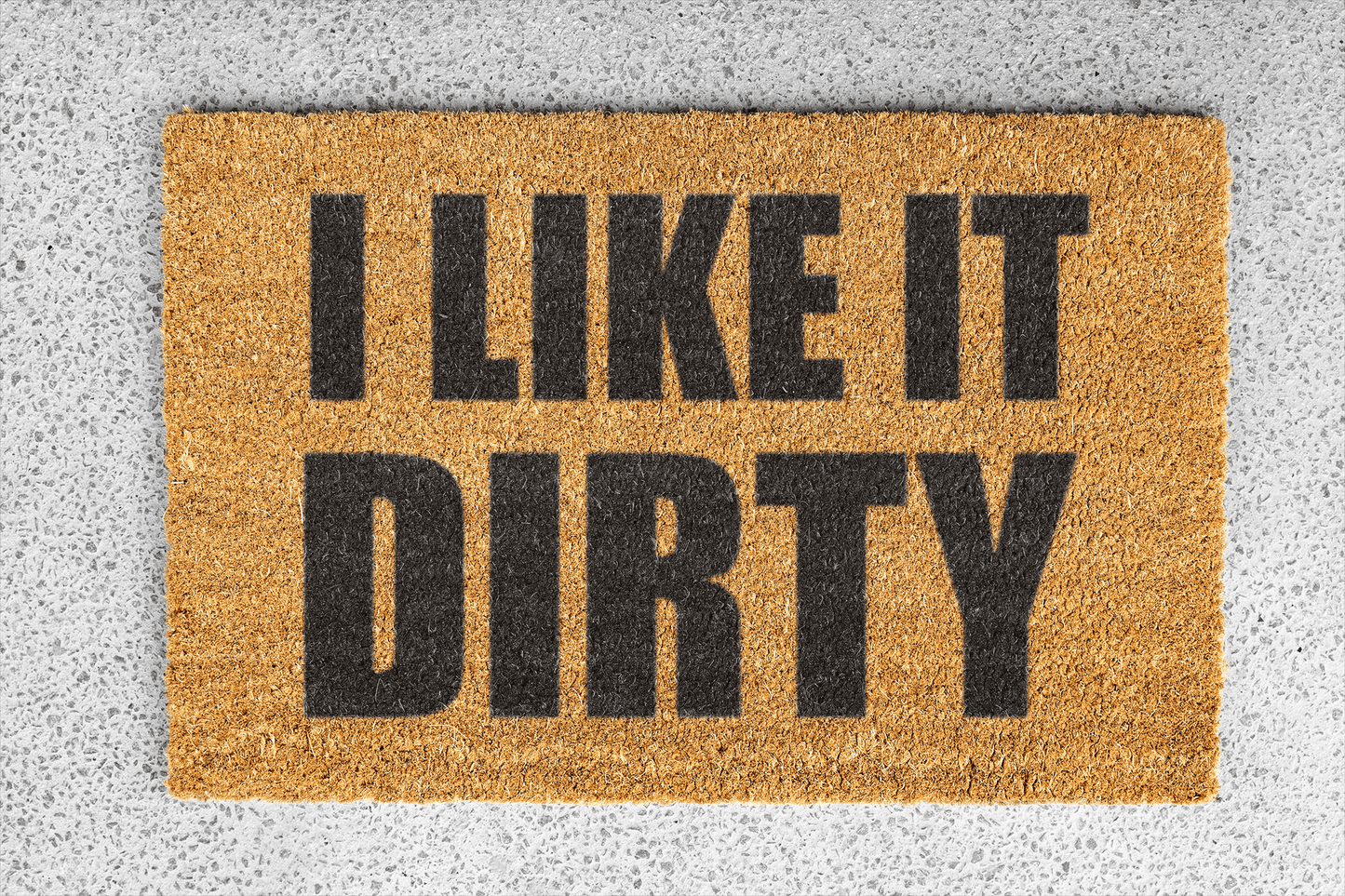 Personalized coir doormat handmade by Coco Matty.