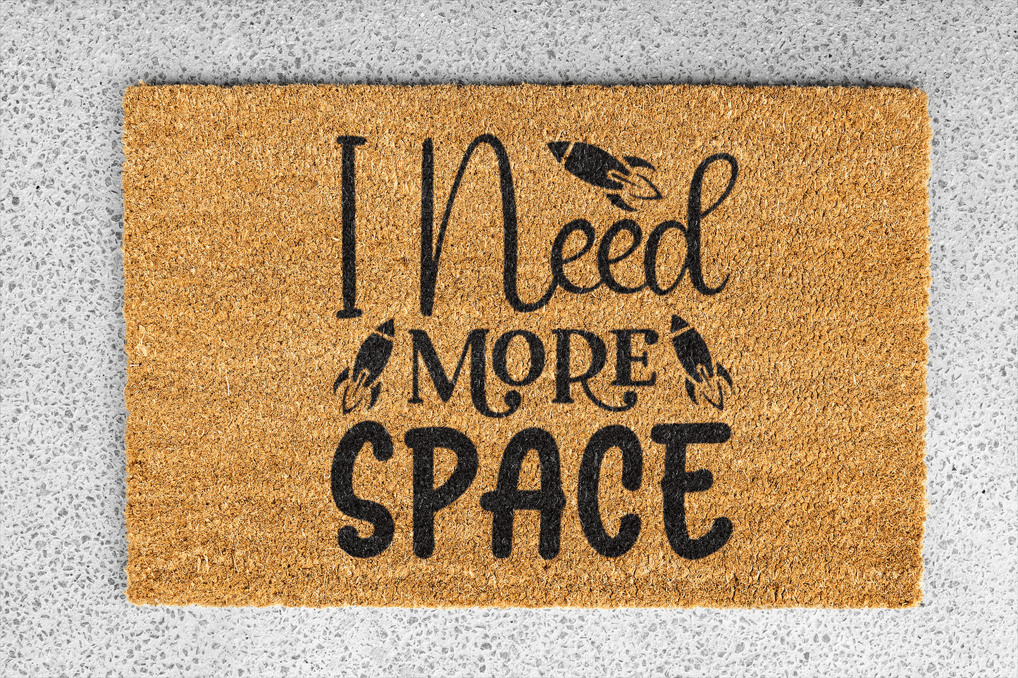 Personalized coir doormat handmade by Coco Matty.