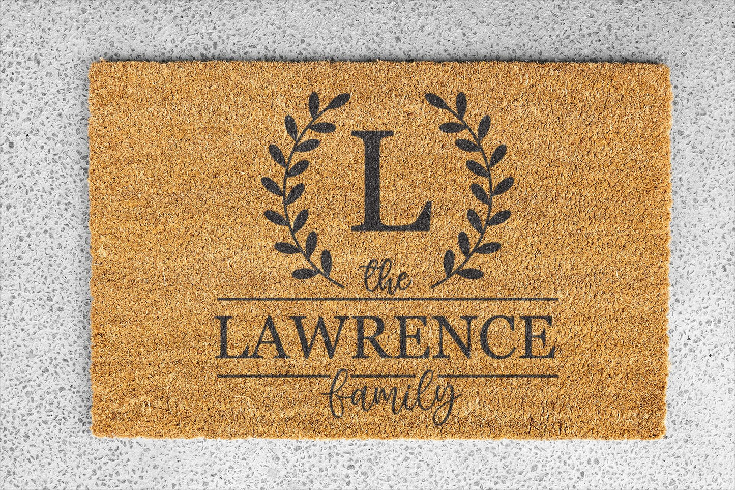 Elegant Laurel Monogram Design