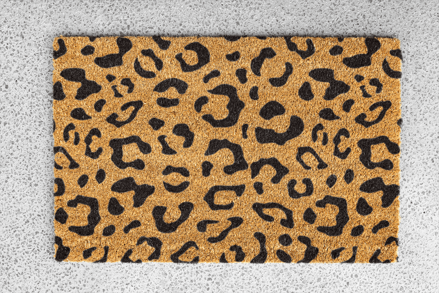 Personalized coir doormat handmade by Coco Matty.