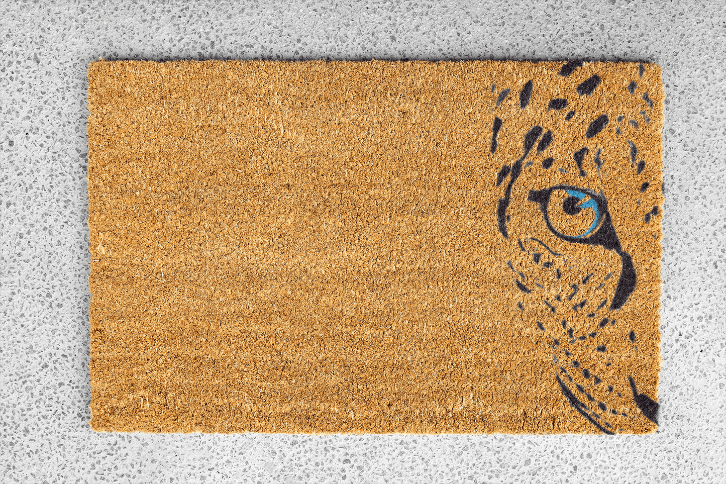 Personalized coir doormat handmade by Coco Matty.