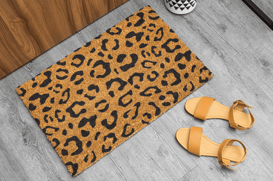 Personalized coir doormat handmade by Coco Matty.