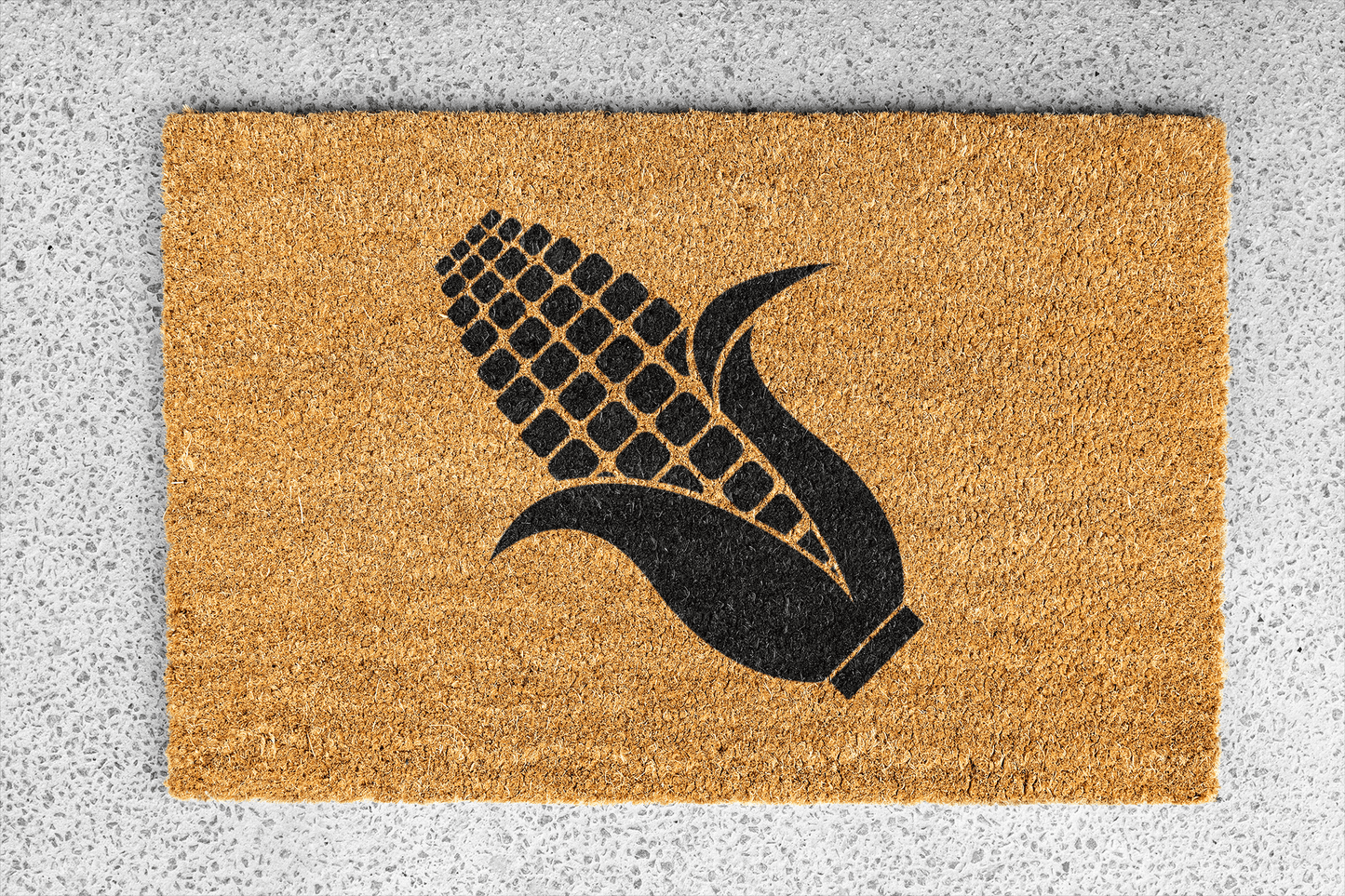 Personalized coir doormat handmade by Coco Matty.