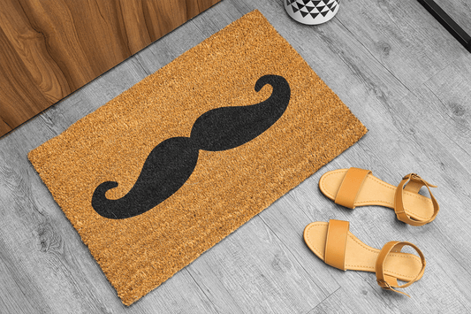 Personalized coir doormat handmade by Coco Matty.