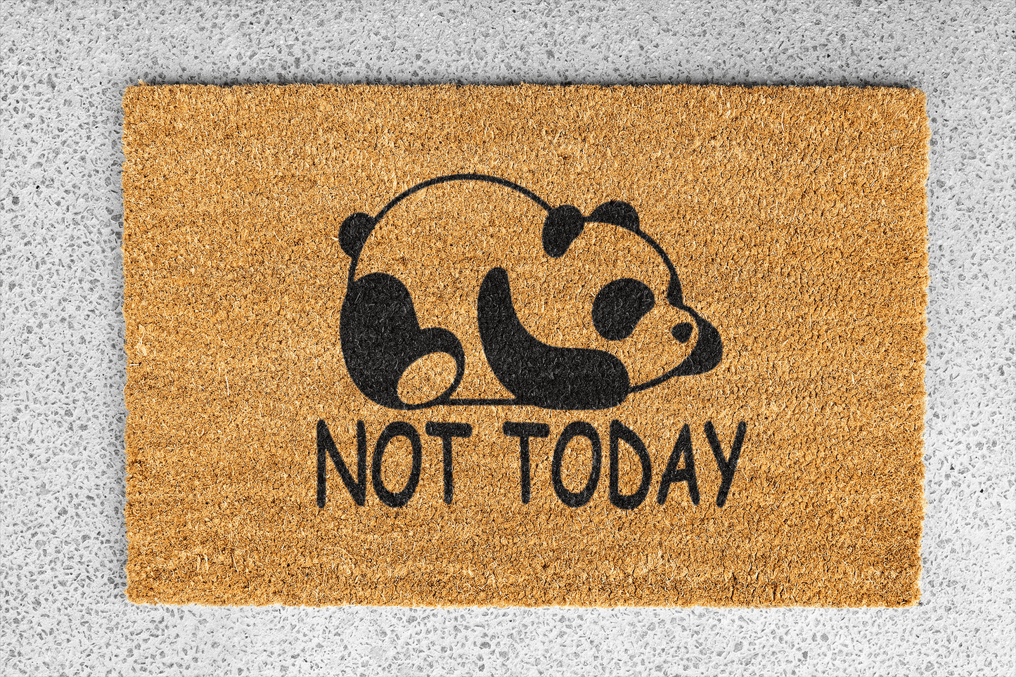Personalized coir doormat handmade by Coco Matty.