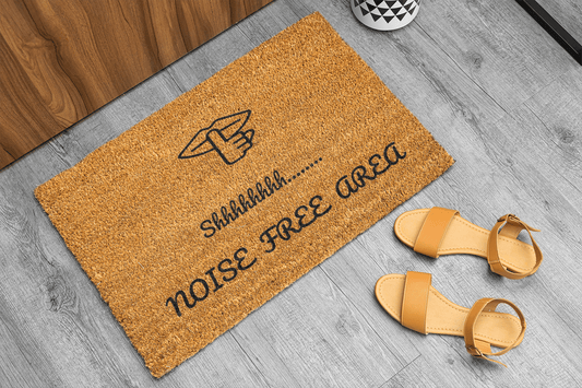 Personalized coir doormat handmade by Coco Matty.