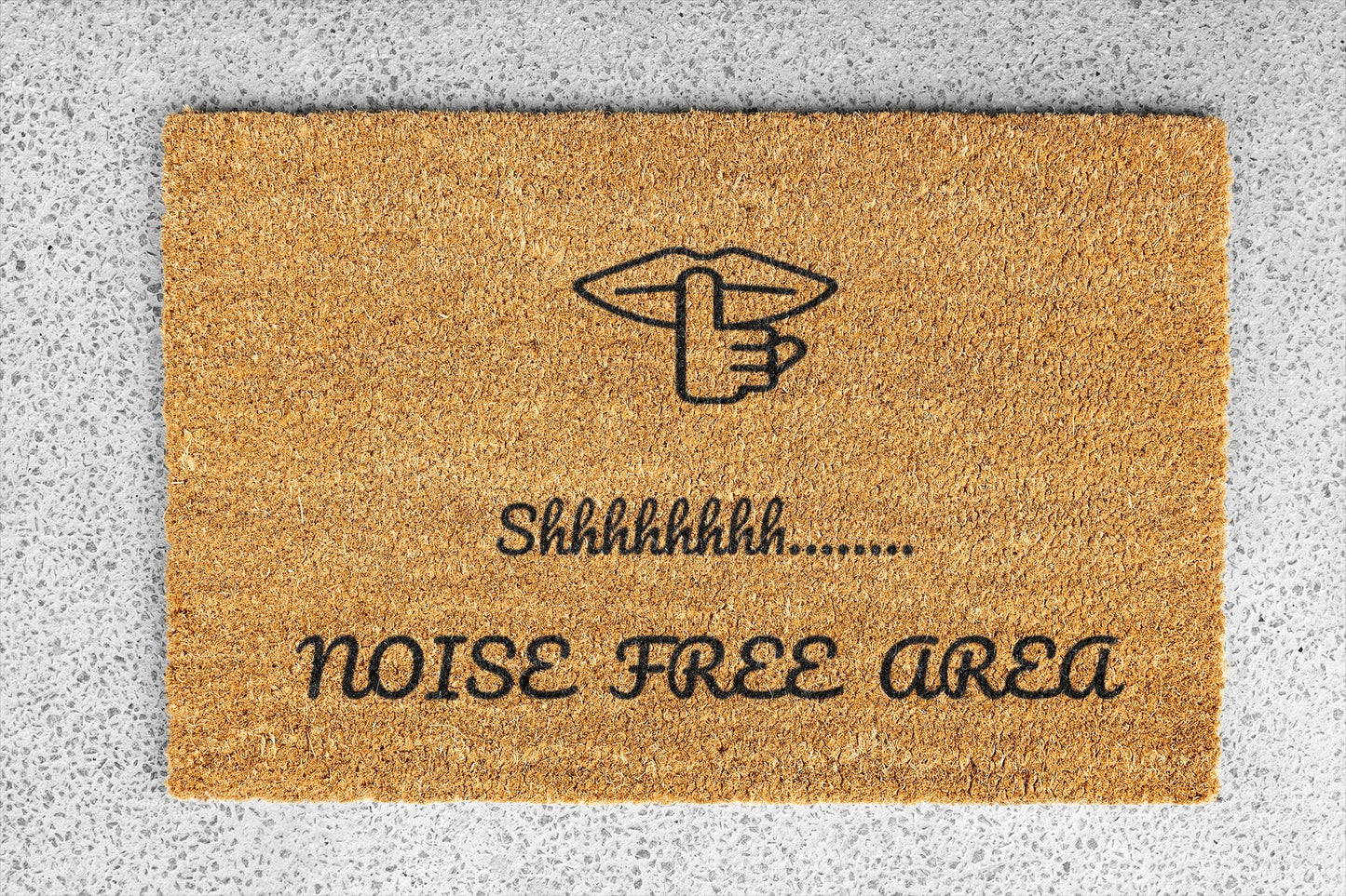 Personalized coir doormat handmade by Coco Matty.