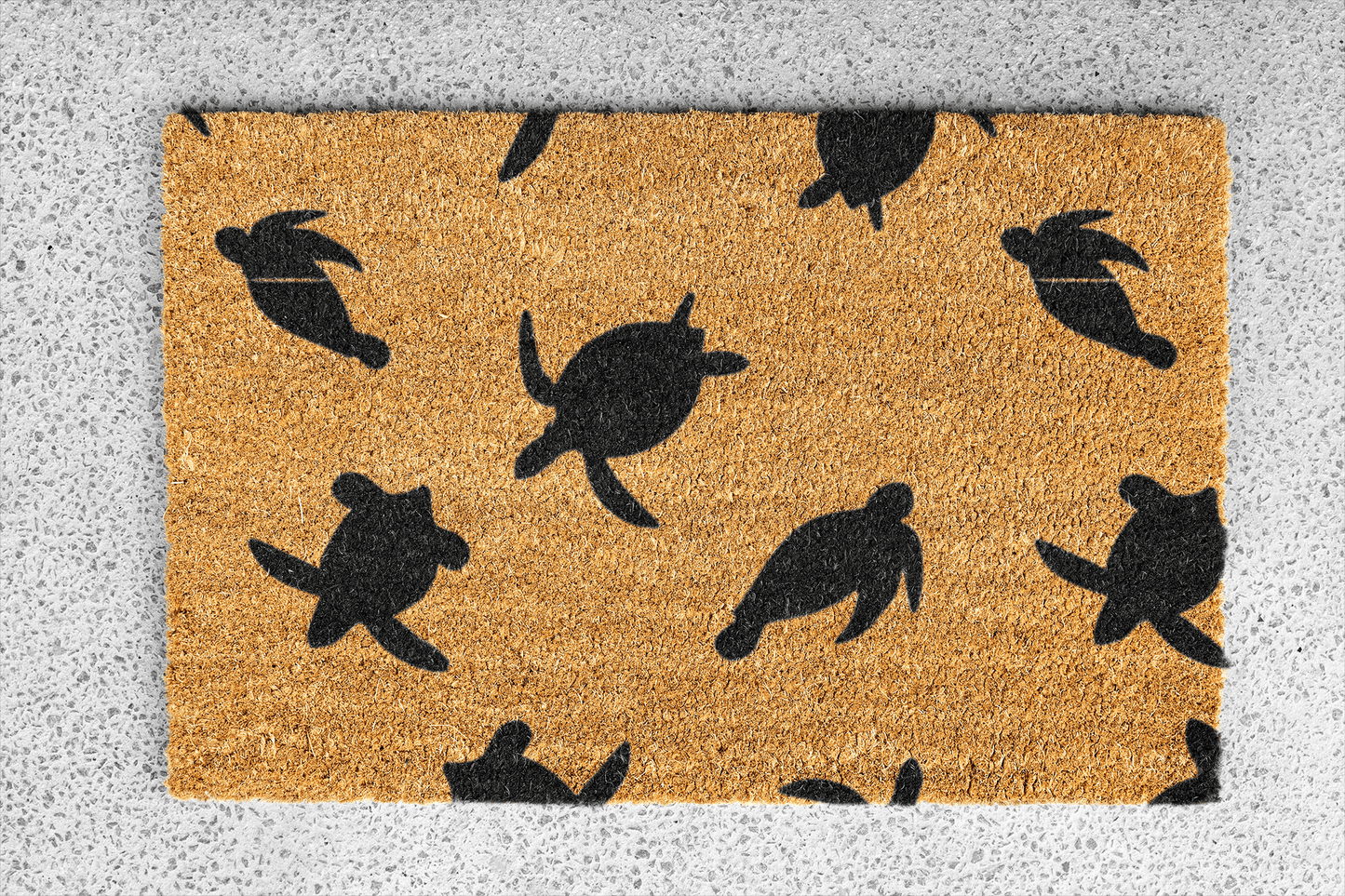 Personalized coir doormat handmade by Coco Matty.