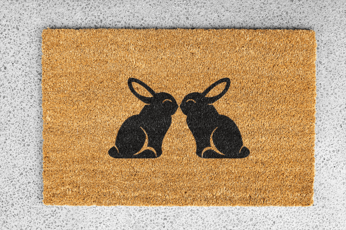 Personalized coir doormat handmade by Coco Matty.