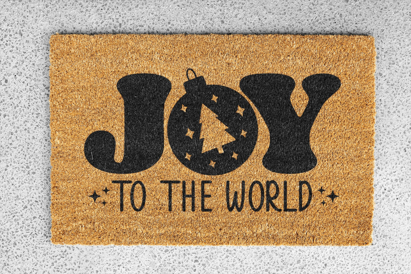 Personalized coir doormat handmade by Coco Matty.