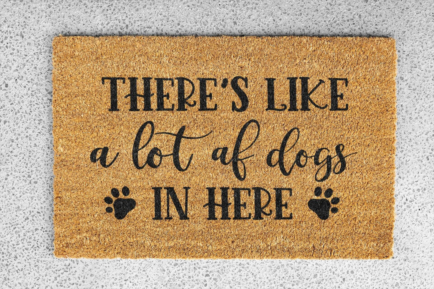 Personalized coir doormat handmade by Coco Matty.