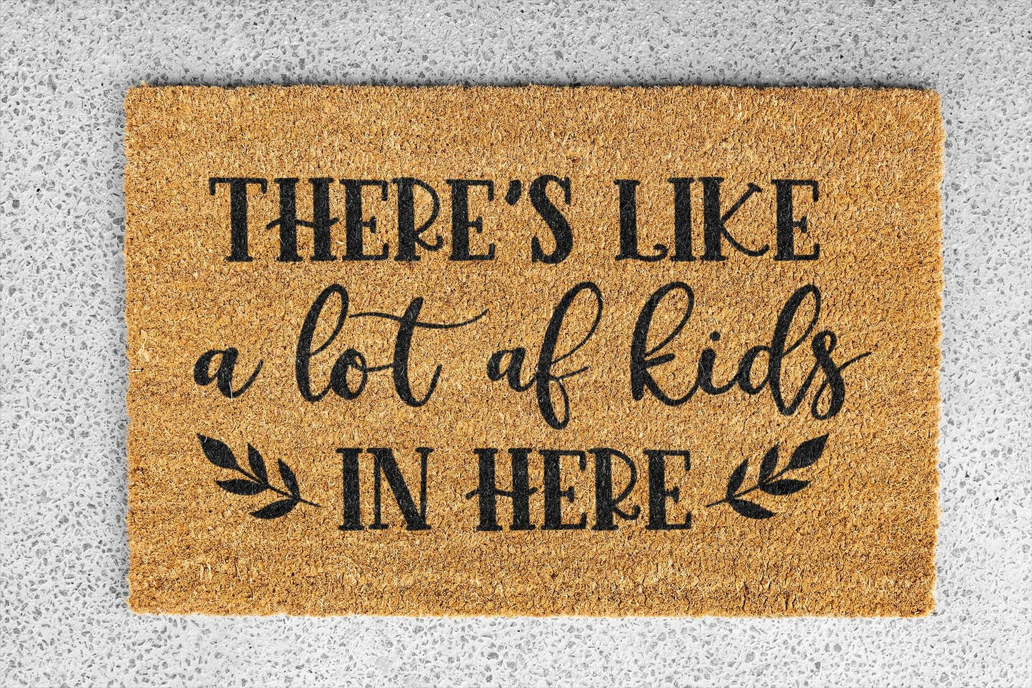Personalized coir doormat handmade by Coco Matty.