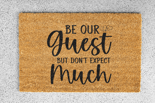 Personalized coir doormat handmade by Coco Matty.