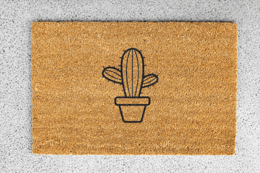 Personalized coir doormat handmade by Coco Matty.