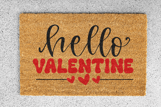 Personalized coir doormat handmade by Coco Matty.