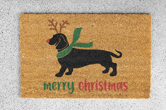 Personalized coir doormat handmade by Coco Matty.