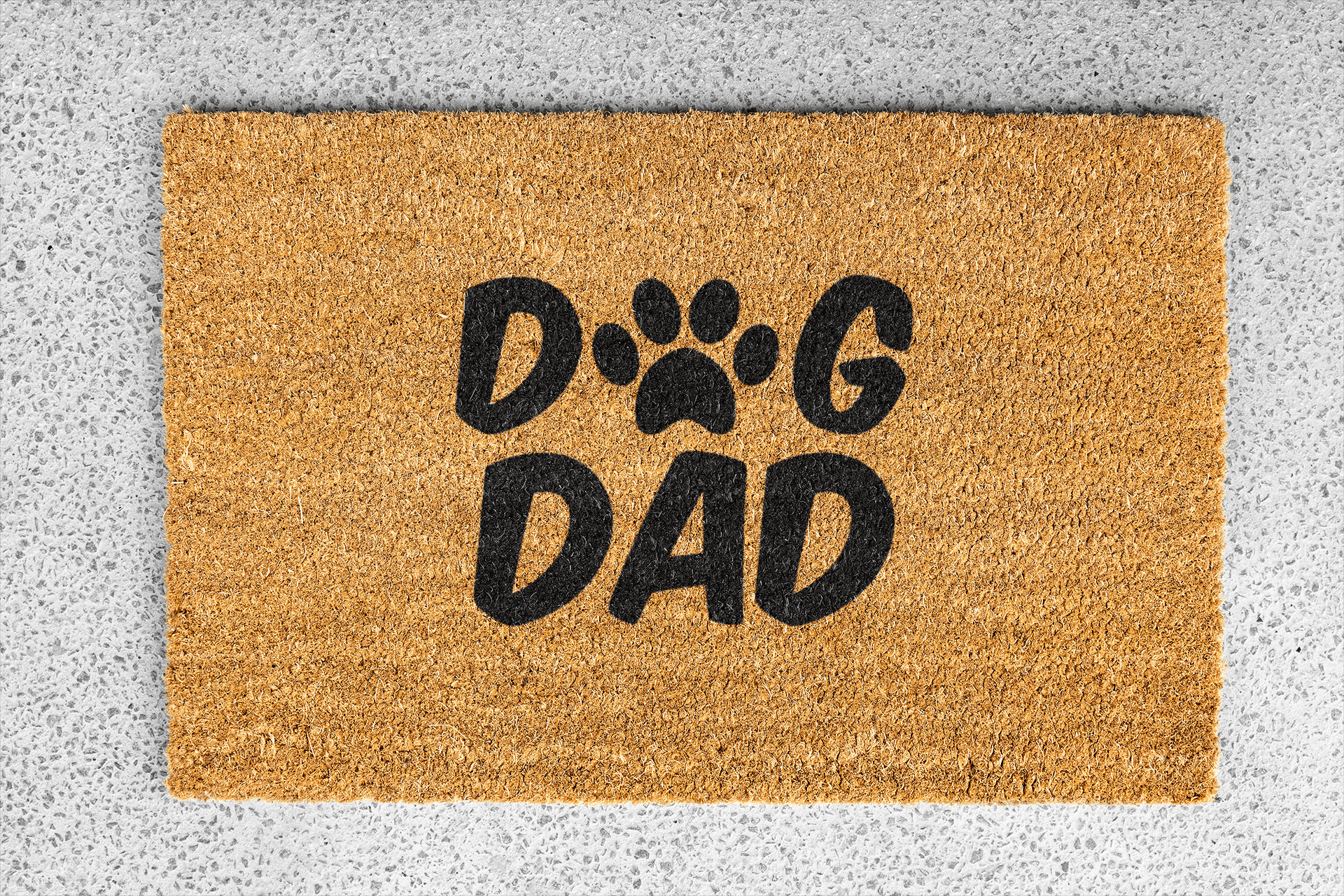 Personalized coir doormat handmade by Coco Matty.