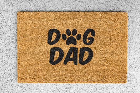 Personalized coir doormat handmade by Coco Matty.