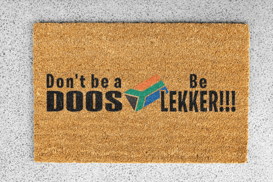 Personalized coir doormat handmade by Coco Matty.