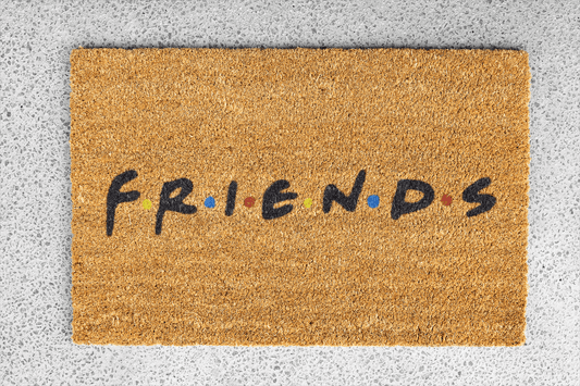 Personalized coir doormat handmade by Coco Matty.