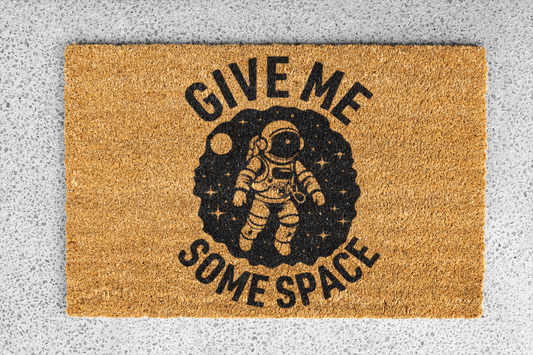 Personalized coir doormat handmade by Coco Matty.