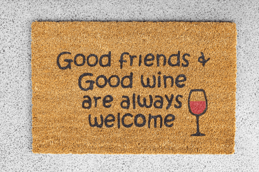 Personalized coir doormat handmade by Coco Matty.