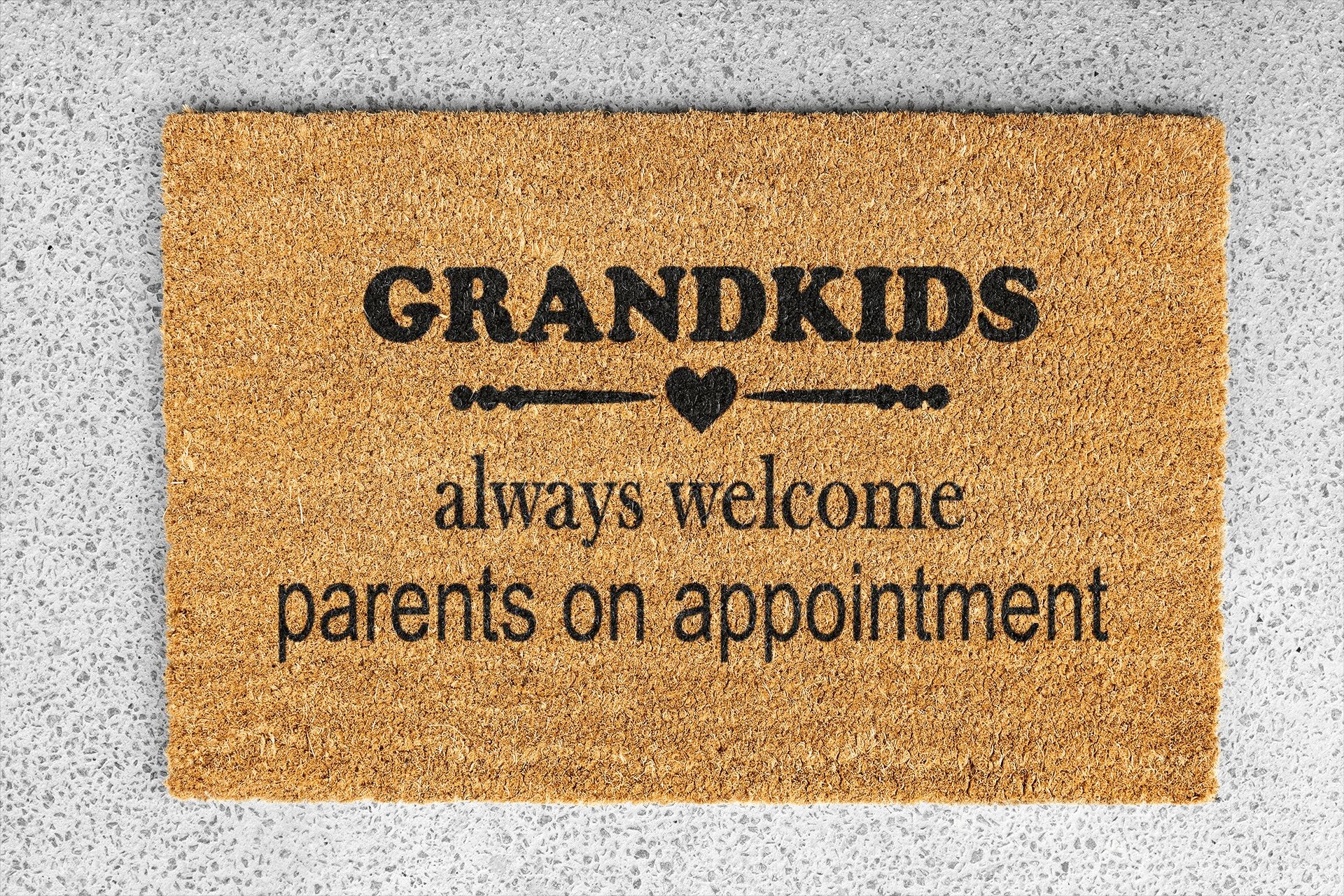 Personalized coir doormat handmade by Coco Matty.