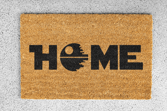 Personalized coir doormat handmade by Coco Matty.