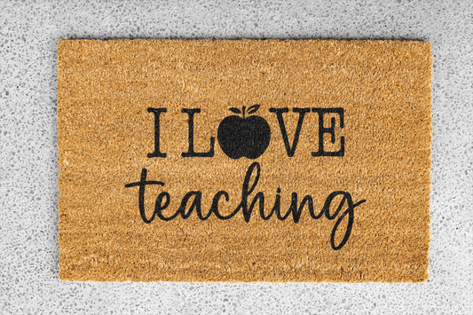 Personalized coir doormat handmade by Coco Matty.