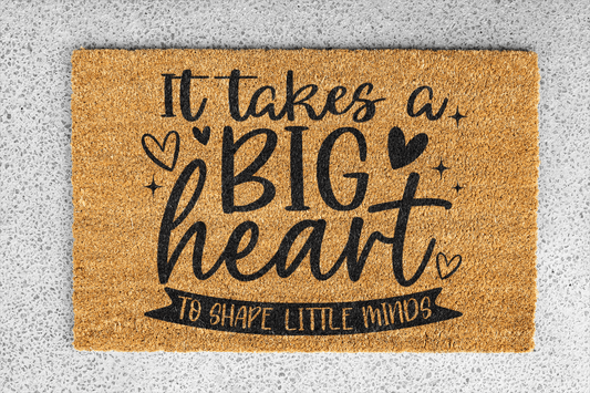 Personalized coir doormat handmade by Coco Matty.