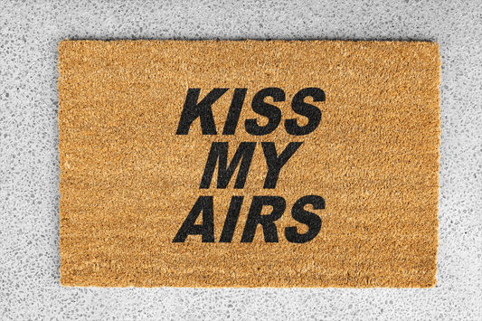 Personalized coir doormat handmade by Coco Matty.