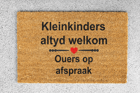 Personalized coir doormat handmade by Coco Matty.