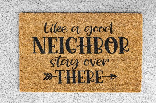 Personalized coir doormat handmade by Coco Matty.