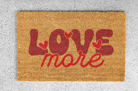 Personalized coir doormat handmade by Coco Matty.
