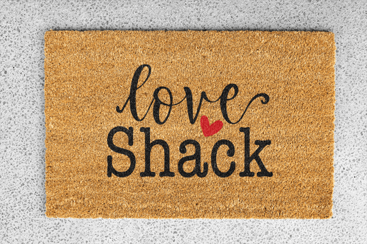 Personalized coir doormat handmade by Coco Matty.