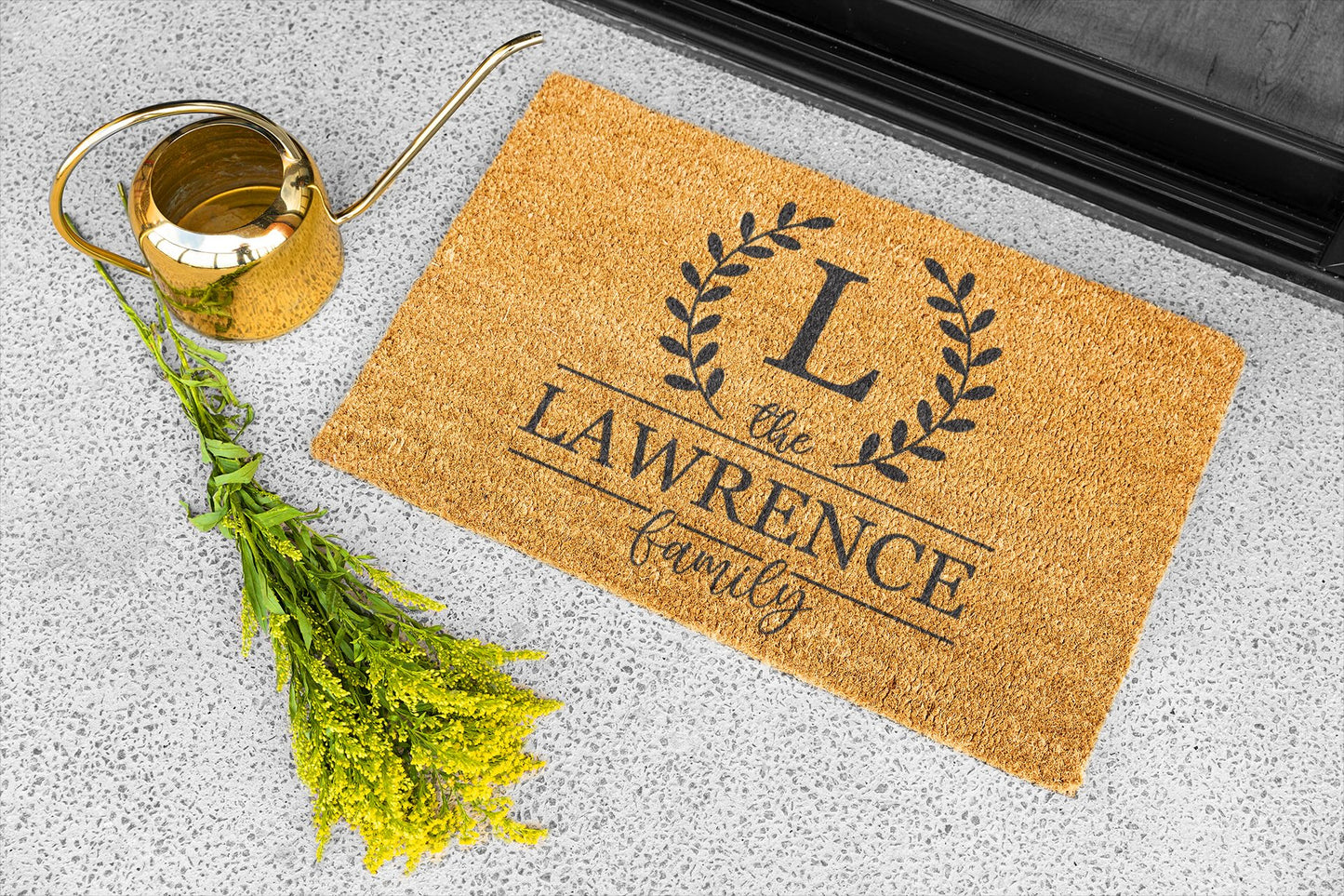 Elegant Laurel Monogram Design
