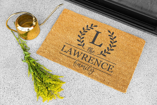 Elegant Laurel Monogram Design