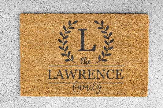 Elegant Laurel Monogram Design