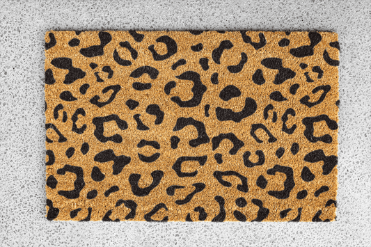 Personalized coir doormat handmade by Coco Matty.