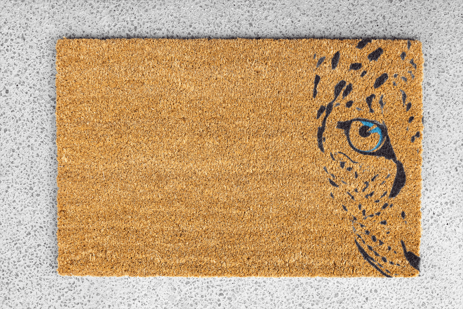 Personalized coir doormat handmade by Coco Matty.