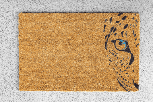 Personalized coir doormat handmade by Coco Matty.