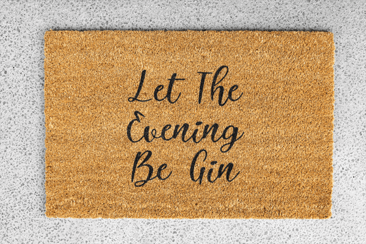 Personalized coir doormat handmade by Coco Matty.