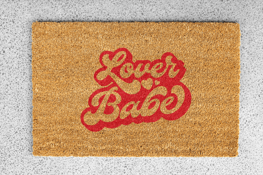 Personalized coir doormat handmade by Coco Matty.