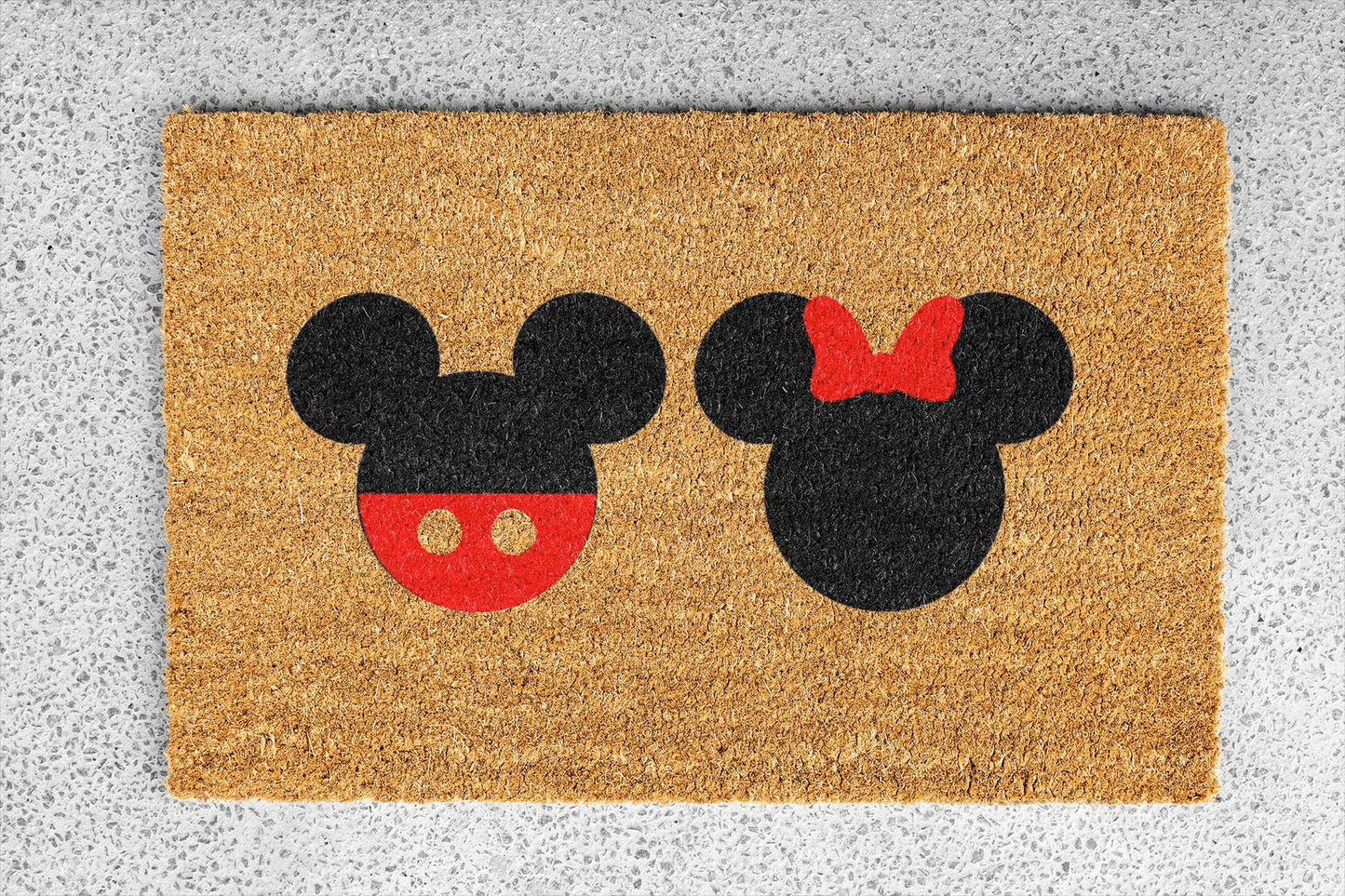 Personalized coir doormat handmade by Coco Matty.